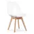 Brandless Stol MARK - prozoren/naravne noge x 2, (22030619)
