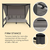 Blumfeldt Havanna Pavillon & Lounge-Set, 270x230x270cm, 4 dvojni sedeži, antracit siva - Blumfeldt