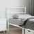 Vidaxl Kovinsko nadomestno vzglavje belo 75 cm