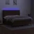 Vidaxl Box spring postelja z vzmetnico LED temno rjava 180x200cm blago