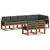 Set vanjskih sofa 8 kom. Prirodna i antracit