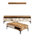 Hanah Home Set TV Komoda i klub sto Orah