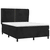 Vidaxl Box spring posteljni z vzmetnico črn 140x190 cm žamet