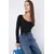 Trendyol Milla ženska bluza Twoaw26Bz00106, crna-black