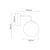 Open Design OR81411 - Zidna lampa BAO 1xE27/8W/230V crna/dimljeno-siva