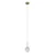 ITALUX PND-40827-1-HBR-CL - Luster na sajli PADRI 1xG9/5W/230V zlatni
