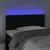 Vidaxl LED posteljno vzglavje črno 100x5x78/88 cm žamet