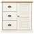 Visoka komoda VIGO bijela 78 x 40 x 175 cm od masivne borovine