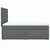 Vidaxl Box spring posteljni z vzmetnico temno siv 140x190 cm blago