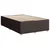 Vidaxl Box spring postelja z vzmetnico temno rjav 120x200 cm blago