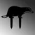 Aberto Design Dekorativna figura Badger 01, 32x45 cm, 1.5 mm