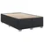 vidaXL Box spring postelja z vzmetnico črna 120x190 cm blago