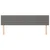 Vidaxl Posteljno vzglavje temno siva 160x5x78/88 cm blago
