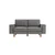 ATELIER DEL SOFA 2-Seat Sofa Sparrow 2 Obsidian Walnut
