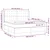 Vidaxl Box spring postelja z vzmetnico LED bela 160x200cm umetno usnje
