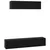 Set TV komoda Zidne 4 pcs Crni hrast Konstruirano drvo