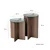 Hanah Home Set klub stolova, 2 komada Lily 40cm Orah