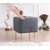 Atelier del Sofa Tabure 40x42x40cm, Tamnosivo