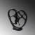 Aberto Design Dekorativna figura Love v2, 25 x 10 x 26 cm, Crna