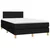 vidaXL vidaXL Box spring postelja z vzmetnico LED črna 120x190 cm blago, (21111336)