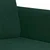 2-dijelni set sofa s jastucima tamnozeleni baršunasti
