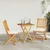 Vidaxl Vrtnik Bistro Set 3 szt. Rjava Masiven les akacije