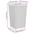 Vrtne sadilice 2 kom bijele 32,5 x 32,5 x 57 cm od PP-a