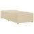 Vidaxl Posteljni okvir brez vzmetnice krem 100x200 cm blago