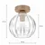 BRILAGI - LED plafonsko svetlo RETRO GLASS 1xE27/60W/230V prečnik 18 cm bež/prozirno