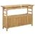 Konzolna stolica s policom Prirodna 110 x 35 x 75 cm Bambus