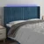 Vidaxl LED posteljno vzglavje temno modro 203x16x118/128 cm žamet