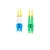 Lanberg SM LC/APC-LC/UPC DUPLEX 3.0mm LSZH G657A1 2m rumen optični patchcord