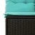 10-dijelni set vrtnih sofa od poliratana s jastucima crni