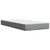 Vidaxl Box spring postelja z vzmetnico svetlo siva 90x200 cm blago