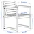 NÄMMARÖ Sto, 4 stolice i rukohvati,spolja, svetlosmeđe bajcovano, 140 cm