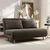 Homestar Sofa postelja z nastavljivim naslonom v 3 položajih 141x90x81 cm rjava