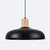Sollux SL.1324 - Luster na sajli INDY 1xE27/15W/230V prečnik 38 cm crna