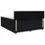 vidaXL Postelja boxspring z vzmetnico Črna 200 x 200 cm Blago