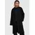 Womens oversized long coat black