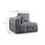 Atelier del Sofa Ugaona garnitura Amaris, 180x120x65 cm, Siva