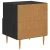 vidaXL Nočna omarica 2 pcs Črna 40 x 35 x 47.5 cm Konstruiran les