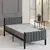 Hanah Home Ram za krevet Lotus, 90x200 cm,Antracit