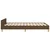 Vidaxl Posteljni okvir brez vzmetnice temno rjava 120x190 cm blago