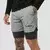 GymBeam Men‘s 2in1 Shorts Iron Smoke