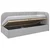 MID.YOU OBLAZINJENA POSTELJA 90 cm x 200 cm , les, tekstil, leseni material siva