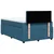 Vidaxl Box spring postelja z vzmetnico modra 120x190 cm žamet