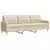 4-dijelni set sofa s tabureom krem od tkanine