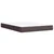 Vidaxl Box spring postelja z vzmetnico temno rjava 140x200 cm blago