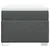 Vidaxl Box spring postelja z vzmetnico temno siva 90x190 cm blago