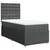 Vidaxl Box spring postelja z vzmetnico temno siva 80x200 cm blago